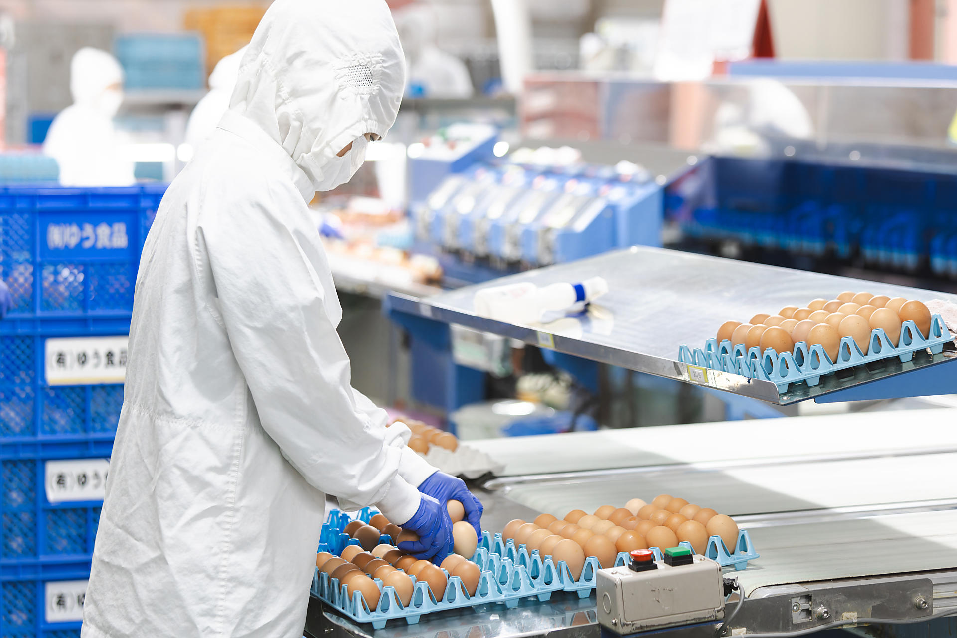 トレー搬出のイメージ画像